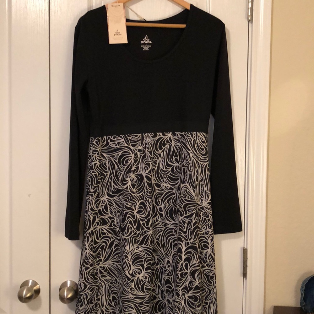Prana L Black Lagoon Kaley Dress